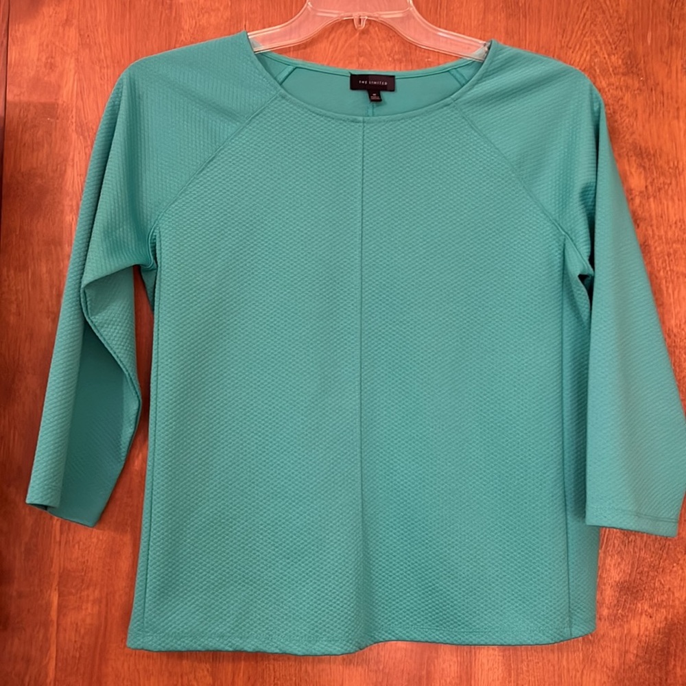 Deep mint work top